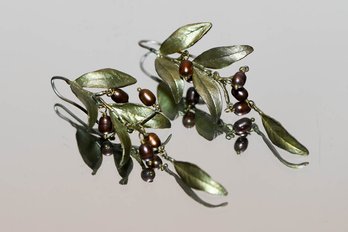 Grapes On A Vine Drop Earrings