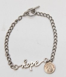 St. Anthony Hope Silver Tone Bracelet