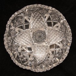 American Brilliant Cut Crystal Bowl