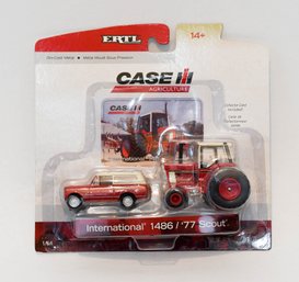 2008 ERTL Case International 1486/'77 Scout 1/64 Scale