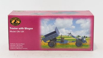 1998 Collector's Club Tractor With Wagon Model GN-12K 1/20 Scale