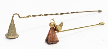 Brass And Copper Angel Candle Snuffers
