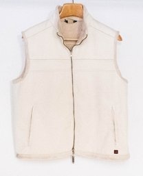 Woolrich Women's Cream Corduroy Lined Vest Size XL