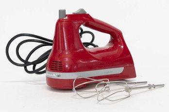 Kitchen Aid Red 5 Speed Hand Mixer