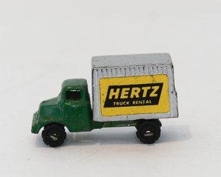 1950s Barclay Miniature Bedford Hertz Rental Box Van 2'