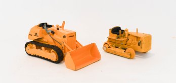 Reuhl CAT Track Dozer And Fiat-allis 12G Track Loader 1/16 Scale (missing Pieces)