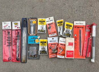 Lot Of In Package Drillbits Saw Blades And Router Bits