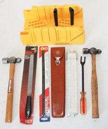 Lot Of Tools Including 8' Mill Bastard File With Handle