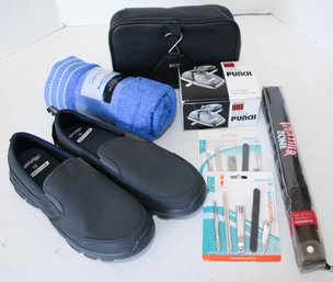 Shoes, Umbrella, Manicure Sets And Beach Towel New With Tags