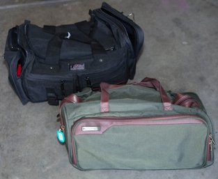 Lakorus Black Travel And Protege Green Duffel Bags