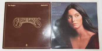 Carpenters The Singles And Best Of EmmyLou Harris Profile Vinyl Records