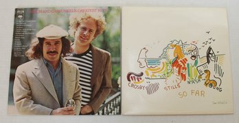 Simon And Garfunkel Greatest Hits And Crosby Stills And Nash So Far Vinyl Records