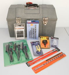 Tuff Box With New In Package Tools Including Drill Bits (will Not Ship)