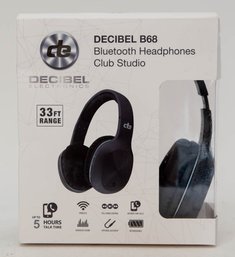 Decibel B68 Bluetooth Headphones Club Studio 33ft Range Like New