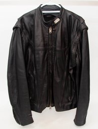 Harley Davidson Willie G Men's Black Leather Jacket Size Large