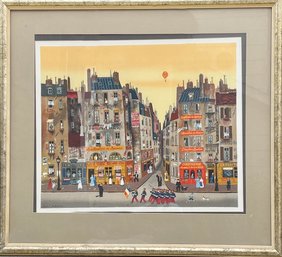 Mid Century Michel Delacroix 'Parade' Silkscreen Print