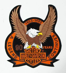 1903-1993 Harley Davidson 90 Years Patch