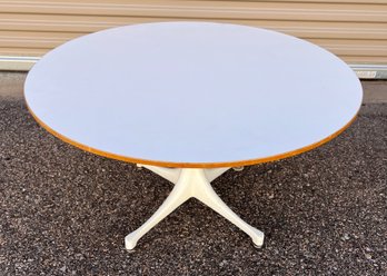 5452 Designed By Irving Harper For George Nelson Herman Miller Low Profile Round White Table