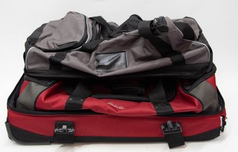 Red Eddie Bauer And Black Protege Duffel Bags