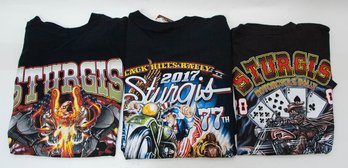 2009, 2017 And 2022 Sturgis Eagle, Cards And Uncle Sam Long Sleeve And Shirt Sleeve Shirts New