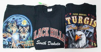 2001 Daytona. 2019 Sturgis And Black Hills T-shirts Sizes 4XL And 2XL New