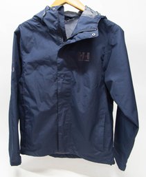 Women's Helly Hansen Keystone Blue Rain Jacket Size Medium