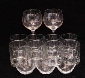 Assorted Glass Drinking Glasses And Wine Glasses