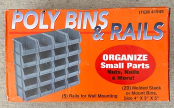 Poly Bins And Rails New In Box
