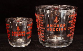 Anchor Hocking Glass 4 And 1 Measuring Cups