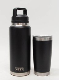 Yeti Black 20oz. And 36oz. Ramblers