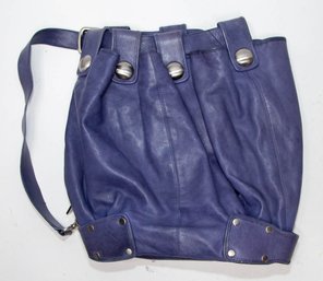 Kooba Periwinkle Leather Side Strap Bag