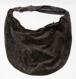 Maria By Enron Large Brown Suede Leather Bag Made In Colombia