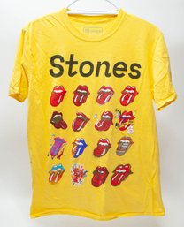 Rolling Stones Yellow European Concert Tee Size Large