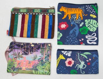 Jungle Print, UZ8 Silk And United Cosmetic Bags