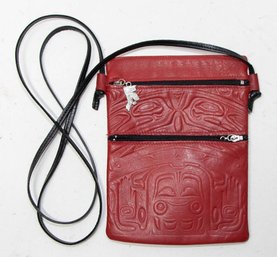 Spirit Of The Wild Red Leather Cross Body Made In Canada