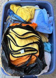 Tub Full Of Clean Used Detailing Cloths