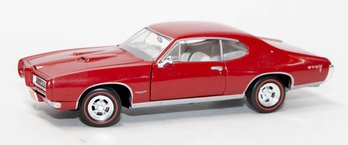 2005 Johnny Lighting Dark Red 1968 Pontiac GTO 1/24 Scale