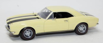 Authentics 1967 Pale Yellow Chevy Camaro 1/18th Scale