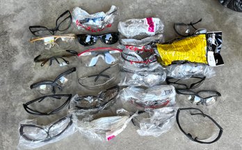 Large Lot Of Safety Glasses