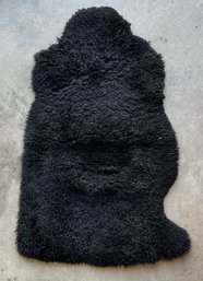 Black Sheepskin Seat Cover