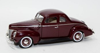 ERTL 1940 Burgundy Ford Coupe 1/18 Scale