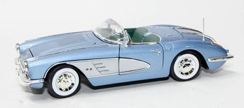 Baby Blue 1958 Chevy Corvette 1/18 Scale