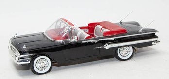 Welly Black With Red Interior 1960 Chevy Impala 1/18 Scale