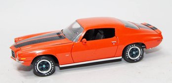 ERTL 1970s Orange With Black Stripes Chevy Camaro 1/18 Scale