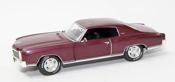 Racing Champions Maroon 1970 Monte Carlo SS 1/18 Scale