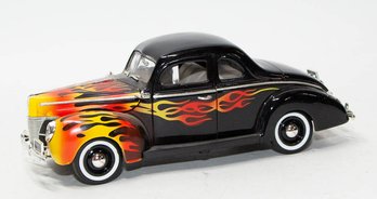 Black Flame 1940 Ford Coupe Sedan 1/18