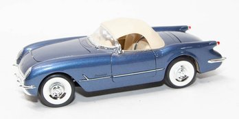 Mira Metallic Blue White Top 1954 Chevy Corvette 1/18 Scale With Box