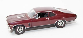 ERTL Maroon 1969/70 Chevy Nova SS 1/18 Scale