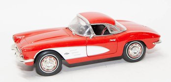 ERTL Red And White 1961 Corvette 1/18 Scale