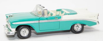 Road Tough Green And White 1956 Chevy Bel Air 1/18 Scale